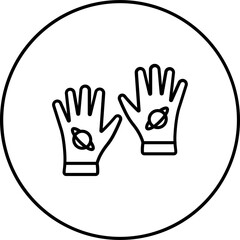 Space Gloves Icon