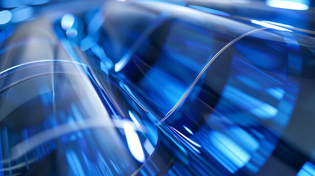 A closeup of an LCD display showing a curved and flexible design. glimpse into the future demonstrates the potential for further advancements and adaptations in LCD technology