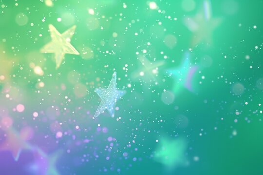 Abstract Starry Bokeh Background