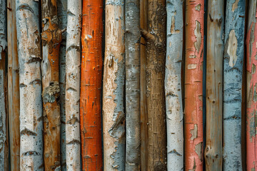 Fototapeta premium Texture of tree trunks