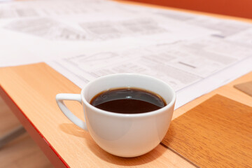 Caf&eacute; en la oficina