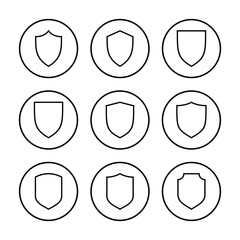 Shield icon vector illustration. Protection icon. Security sign and symbol