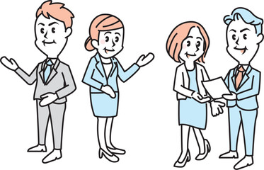 business scene illustration