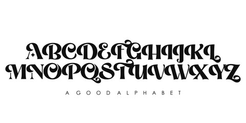 Elegant lorem ipsum logo and fashion alphabet font. Creative Minimal modern urban sport fashion futuristic font. vector illustration eps 10