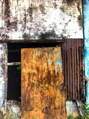 Rust of metals. Corrosive Rust on old iron. Background rusty texture as a panorama.
