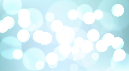 Abstract. bokeh blur light on blue sky background. vector.