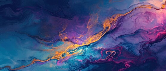 Abstract Colorful Swirl Background