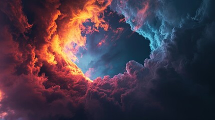 Majestic Cloudscape with Vivid Colors