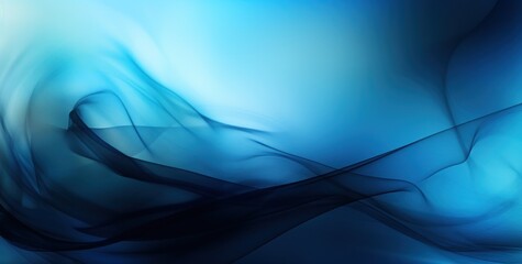 Abstract Blue Smoke on Dark Background