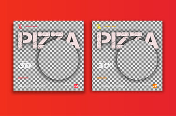 social media food post design template.