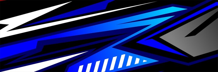 Livery Car Vector. Graphic abstract stripe racing background designs, Car wrap design vector © Gusti