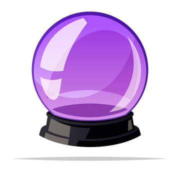 recommend clip art: Magic crystal ball vector isolated illustration