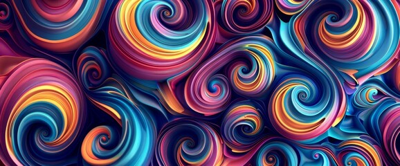 Colorful Abstract Swirls Background