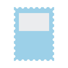 Cute postage stamp vector icon