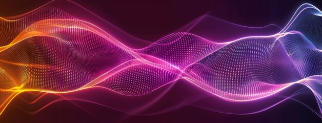 Vibrant Abstract Light Wave Background