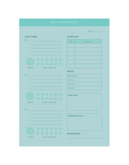 Daily to do list planner. (Pastel) 