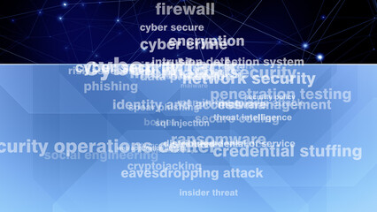Cyber crime prevention safeguarding data through secure technology and encryption for background display