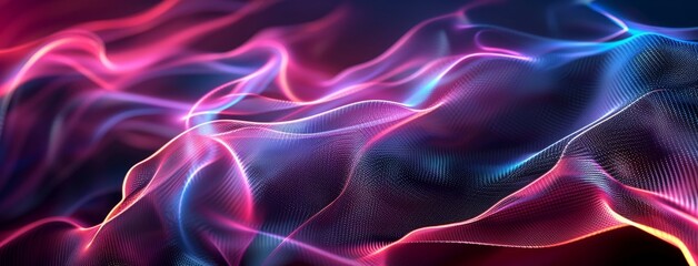 Obraz premium Abstract Colorful Wavy Light Patterns