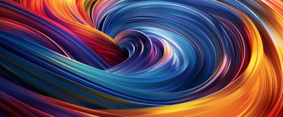 Abstract Colorful Swirl Background