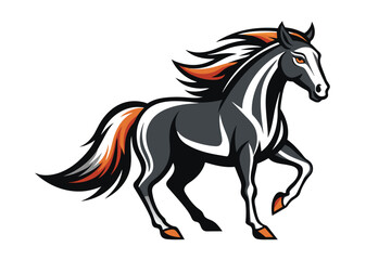 Obraz na płótnie Canvas horse-body-vector-logo -illu.eps