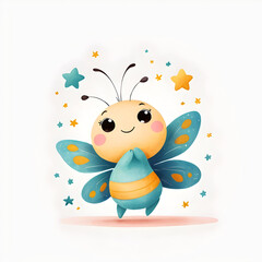 Simple Butterfly Dancing on a Star for toddlers book
