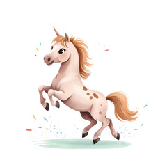 Simple Horse Jumping with joy for toddlers story books