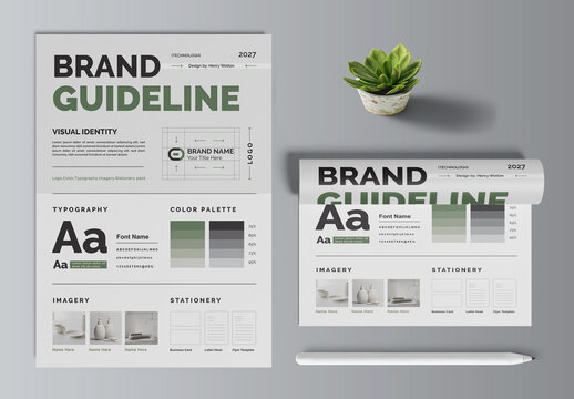 Brand Guideline Poster Layout