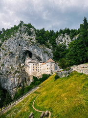 Fototapeta premium View of Predjama Castle in Slovenia
