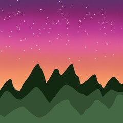 illustration of mountains