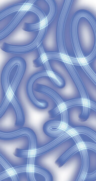 transparent blue sparkling light line element