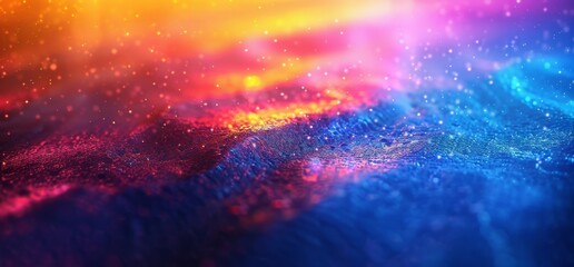 Fototapeta premium Vibrant Color Waves Abstract Background