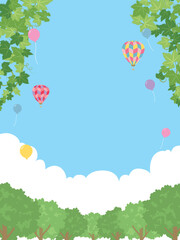 新緑の風景　背景