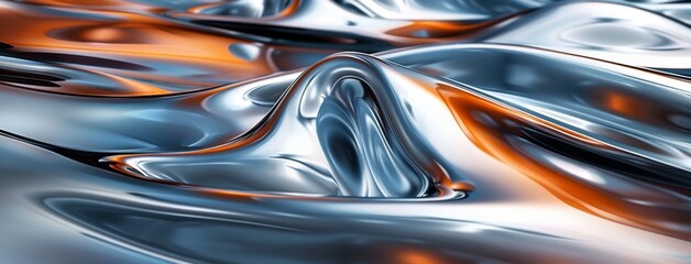 Abstract Metallic Waves