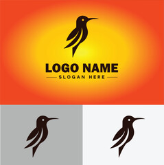 Fototapeta premium hummingbird logo vector art icon graphics for company brand business icon hummingbird logo template