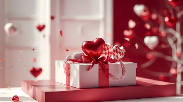 valentine's box valentine themed e-commerce main image product web page background