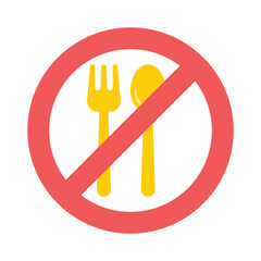 Prohibition of eating and drinking. Symbol of Ramadan Fasting