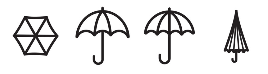 umbrella icon rainy symbol, dry © izzul fikry (ijjul)