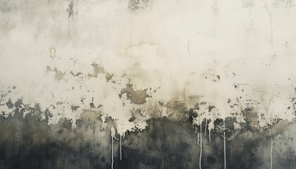 Generative AI image of a concrete wall, in the style of layered acrylic washes, white