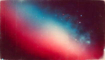 Starry Nebula in Space: Cosmic Red and Blue Galaxy Background