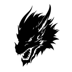 angry dragon head tattoo illustration, angry dragon head vector illustration, angry dragon head mascot logo illustration