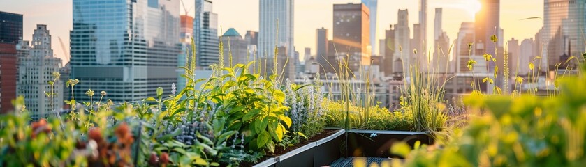 Discover organic rooftop farming techniques tailored for urban beekeepers in bustling cities - obrazy, fototapety, plakaty