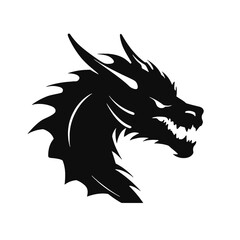 angry dragon head tattoo illustration, angry dragon head vector illustration, angry dragon head mascot logo illustration