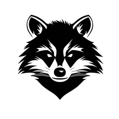 Raccoon mascot vector design, illustration concept style for badge, emblem and t shirt printing. Angry raccoon illustration. Sport emblem.