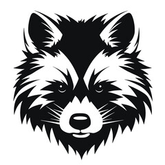 Raccoon mascot vector design, illustration concept style for badge, emblem and t shirt printing. Angry raccoon illustration. Sport emblem.