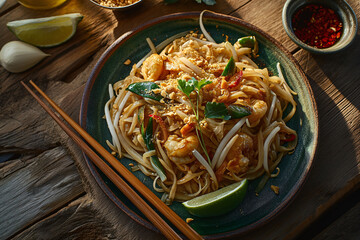 Pad Thai, is one of the world’s most beloved noodle dishes, made with rice noodles, shrimp,...