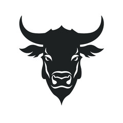Fototapeta premium Bulldog Logo Monochrome Design Style