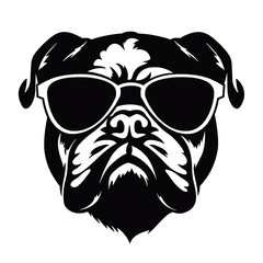 Obraz premium British bulldog mascot emblem illustration