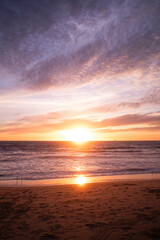 sunset at the beach