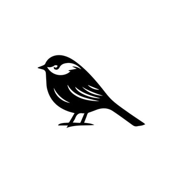 recommend clip art: Birds silhouettes  on white background, vector illustration