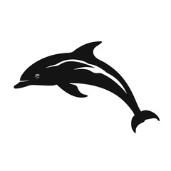 dolphin logo icon , Silhouette 